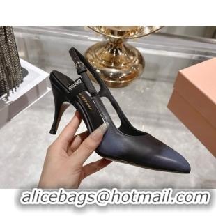 Top Design Miu Miu Calf Leather Slingbacks Pump 7.5cm 5I546E Black 2026
