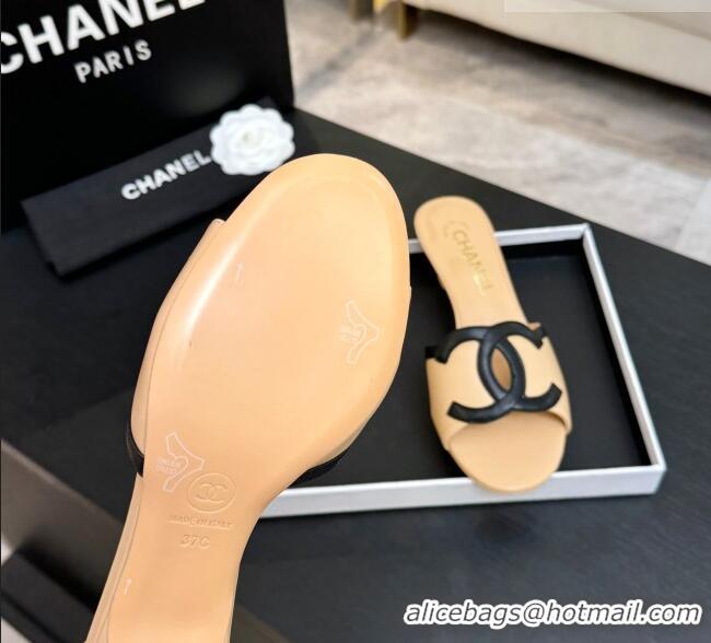 Traditional Specials Chanel Lambskin Mules Sandals with 45mm Heel G47252 Beige 2026
