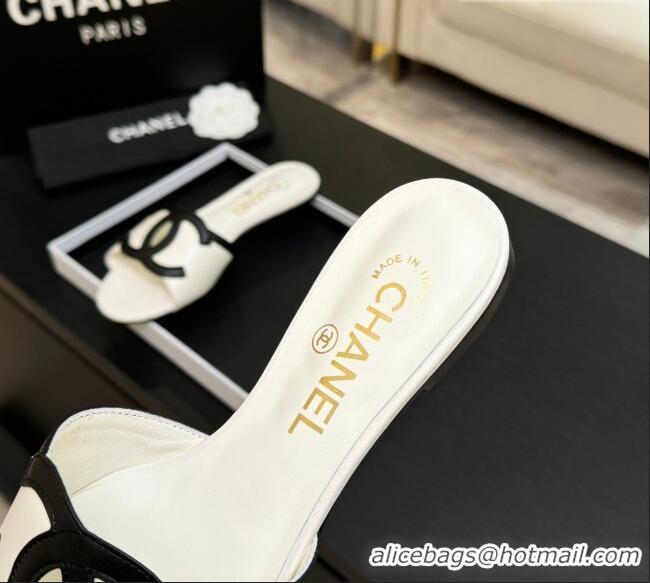 ​Buy Fashionable Chanel Lambskin Flat Mules Sandals G47252 White 2026