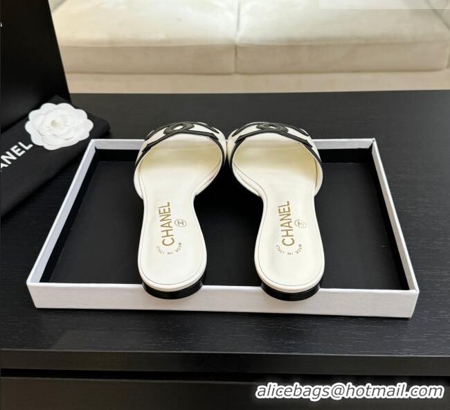 ​Buy Fashionable Chanel Lambskin Flat Mules Sandals G47252 White 2026