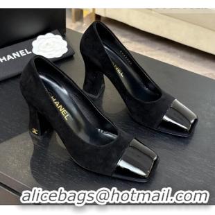 ​Best Discount Chanel Suede & Patent Calfskin Pumps G47180 Black Spring Summer 2026