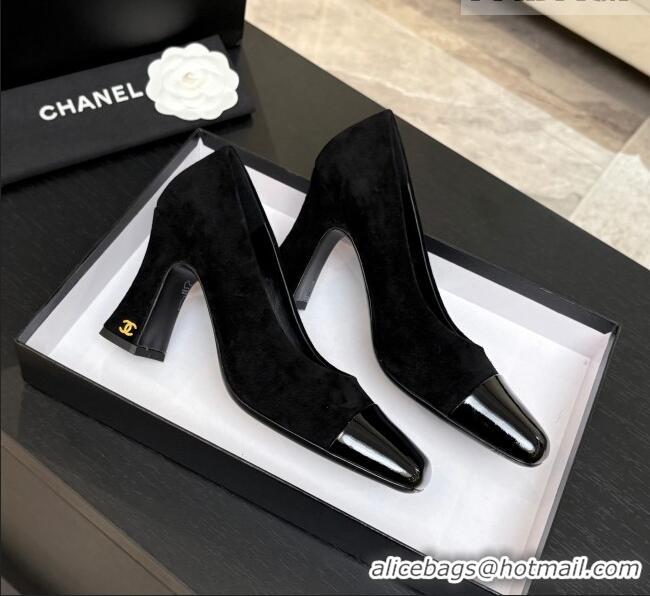 ​Best Discount Chanel Suede & Patent Calfskin Pumps G47180 Black Spring Summer 2026