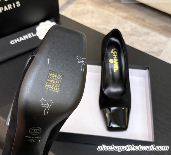 ​Best Discount Chanel Suede & Patent Calfskin Pumps G47180 Black Spring Summer 2026