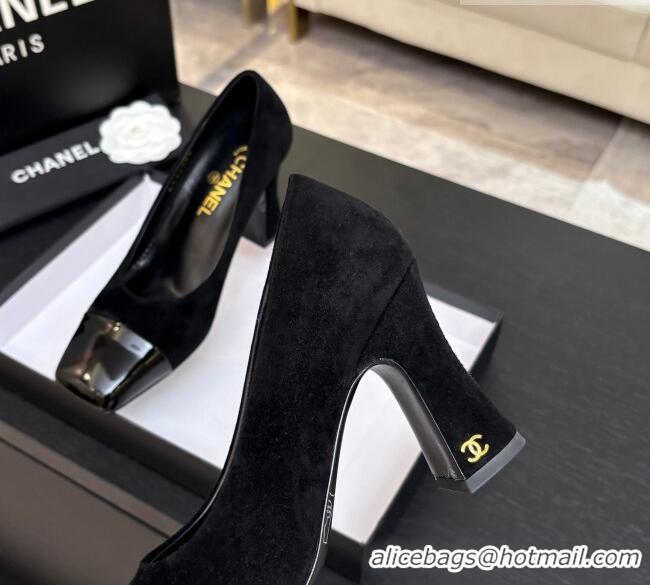 ​Best Discount Chanel Suede & Patent Calfskin Pumps G47180 Black Spring Summer 2026
