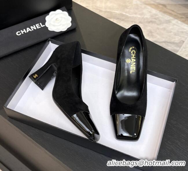 ​Best Discount Chanel Suede & Patent Calfskin Pumps G47180 Black Spring Summer 2026