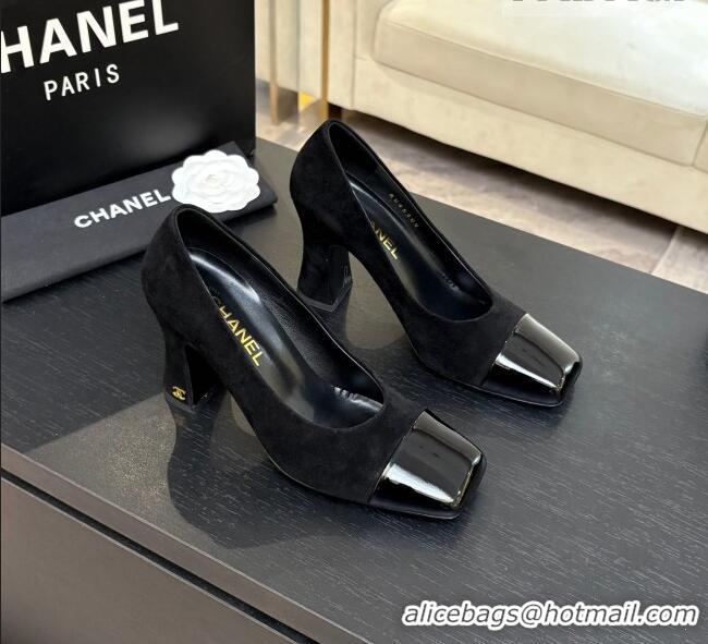 ​Best Discount Chanel Suede & Patent Calfskin Pumps G47180 Black Spring Summer 2026