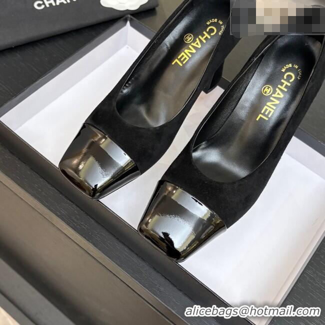 ​Best Discount Chanel Suede & Patent Calfskin Pumps G47180 Black Spring Summer 2026