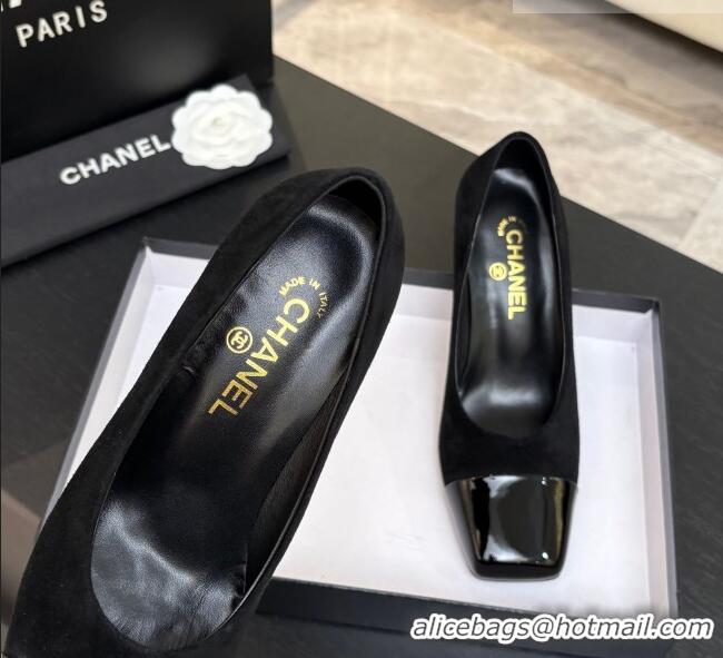​Best Discount Chanel Suede & Patent Calfskin Pumps G47180 Black Spring Summer 2026