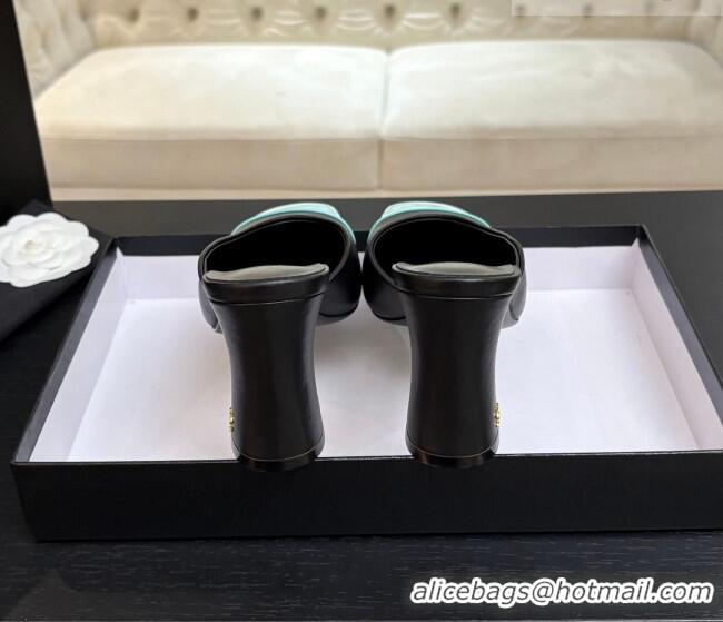 Market Sells Chanel Lambskin & Patent Calfskin Pumps G47176 Black/Blue Spring Summer 2026