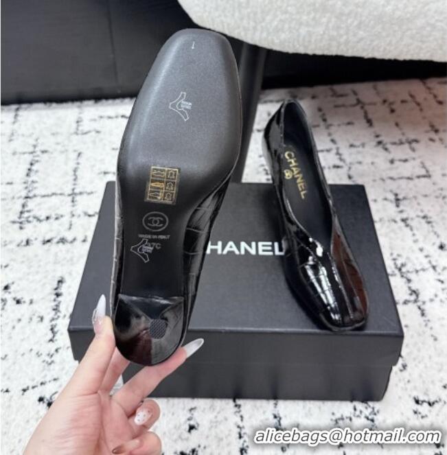 ​Buy Classic Chanel Pumps in Crocodile Embossed Calfskin & Patent Calfskin G47181 Black 2026