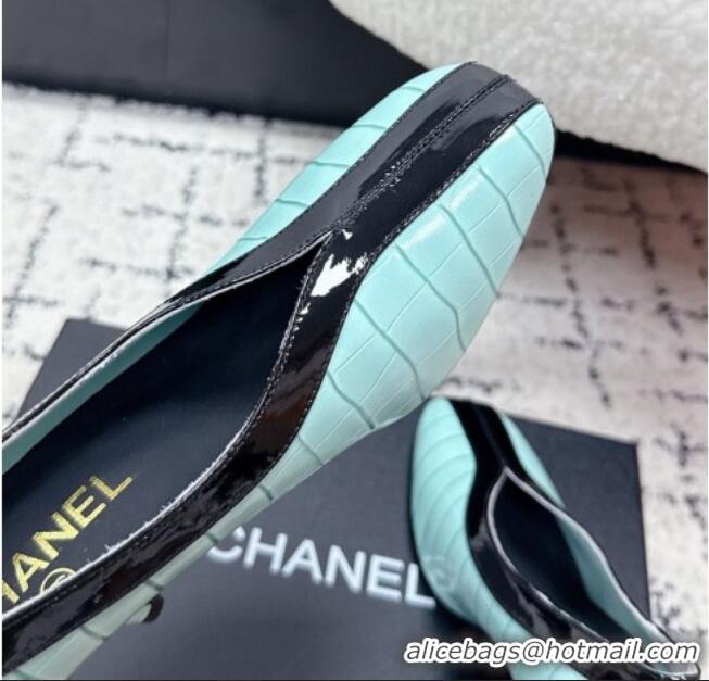 ​Best Discount Chanel Pumps in Crocodile Embossed Calfskin & Patent Calfskin G47181 Green/Black 2026