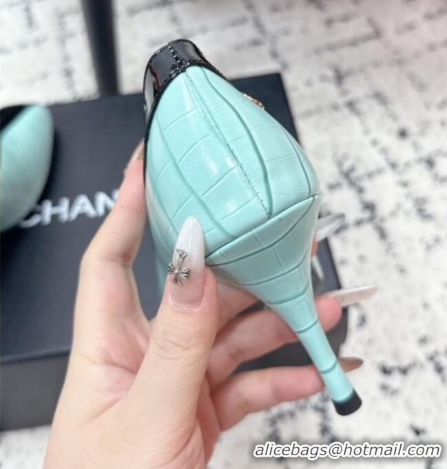 ​Best Discount Chanel Pumps in Crocodile Embossed Calfskin & Patent Calfskin G47181 Green/Black 2026