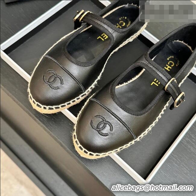 Good Looking Chanel Calfskin Mary Janes in Black Lambskin G47256 Spring Summer 2026