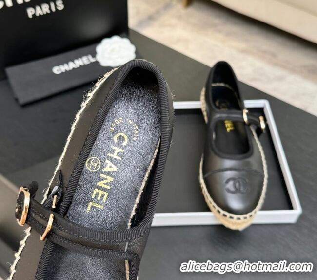 Good Looking Chanel Calfskin Mary Janes in Black Lambskin G47256 Spring Summer 2026