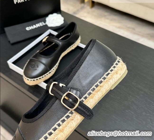 Good Looking Chanel Calfskin Mary Janes in Black Lambskin G47256 Spring Summer 2026