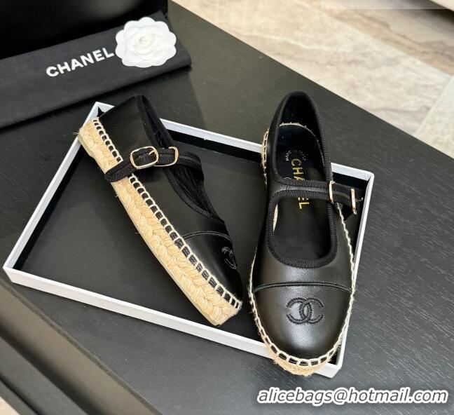 Good Looking Chanel Calfskin Mary Janes in Black Lambskin G47256 Spring Summer 2026