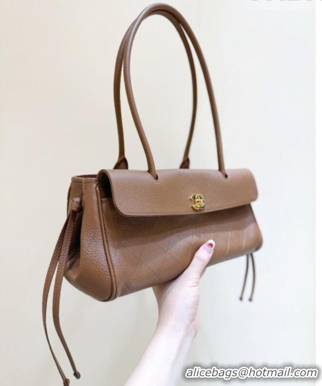 Grade Design Chanel Small Shopping Bag in Brown Grained Calfskin AS6288 Spring Summer 2026 Top Quality