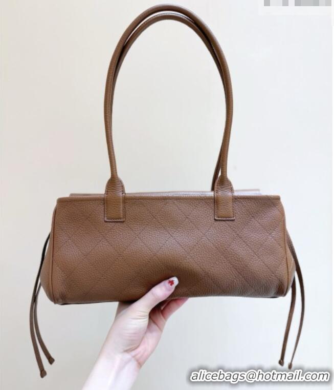 Grade Design Chanel Small Shopping Bag in Brown Grained Calfskin AS6288 Spring Summer 2026 Top Quality