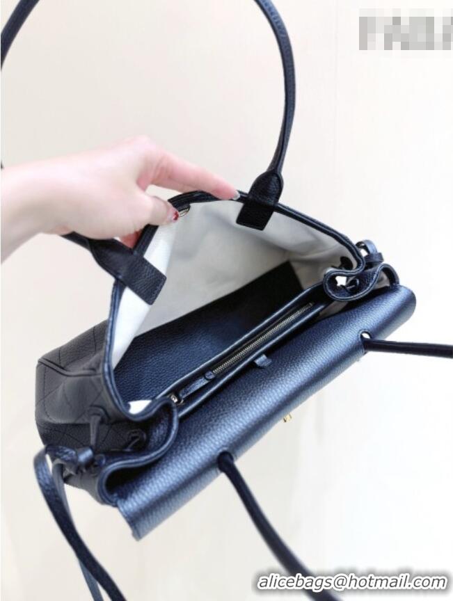 Good Taste Chanel Small Shopping Bag in Black Grained Calfskin AS6288 Spring Summer 2026 Top Quality