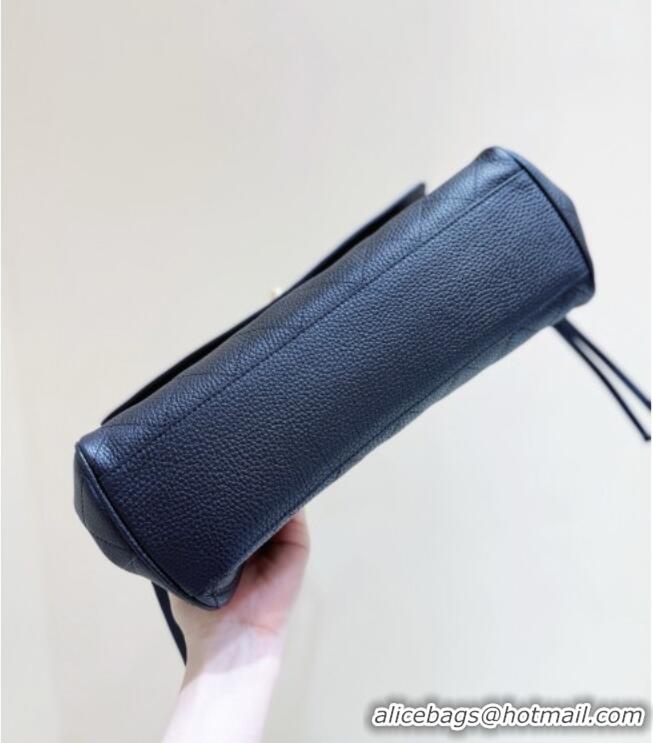 Good Taste Chanel Small Shopping Bag in Black Grained Calfskin AS6288 Spring Summer 2026 Top Quality