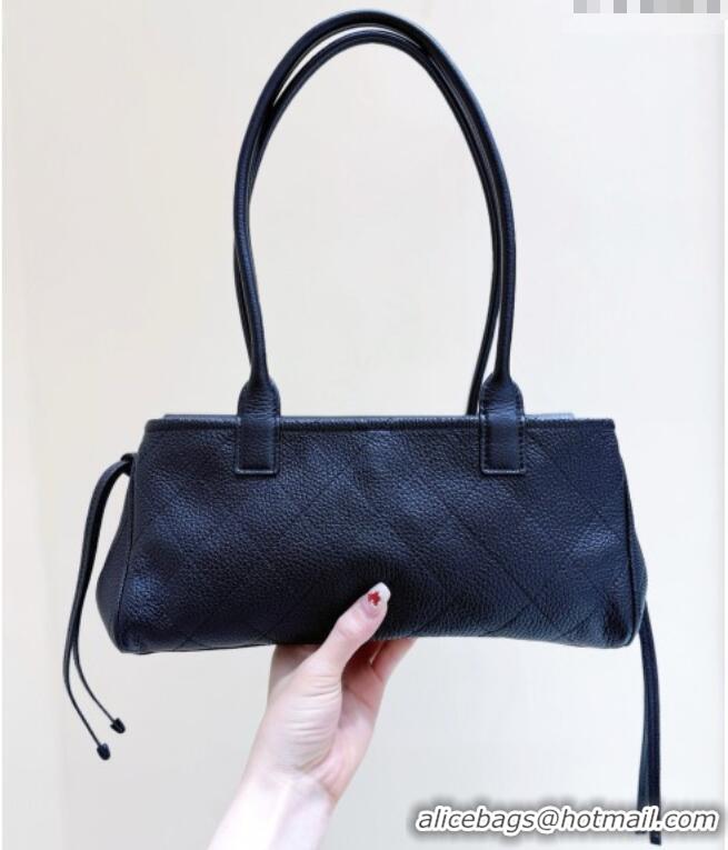 Good Taste Chanel Small Shopping Bag in Black Grained Calfskin AS6288 Spring Summer 2026 Top Quality