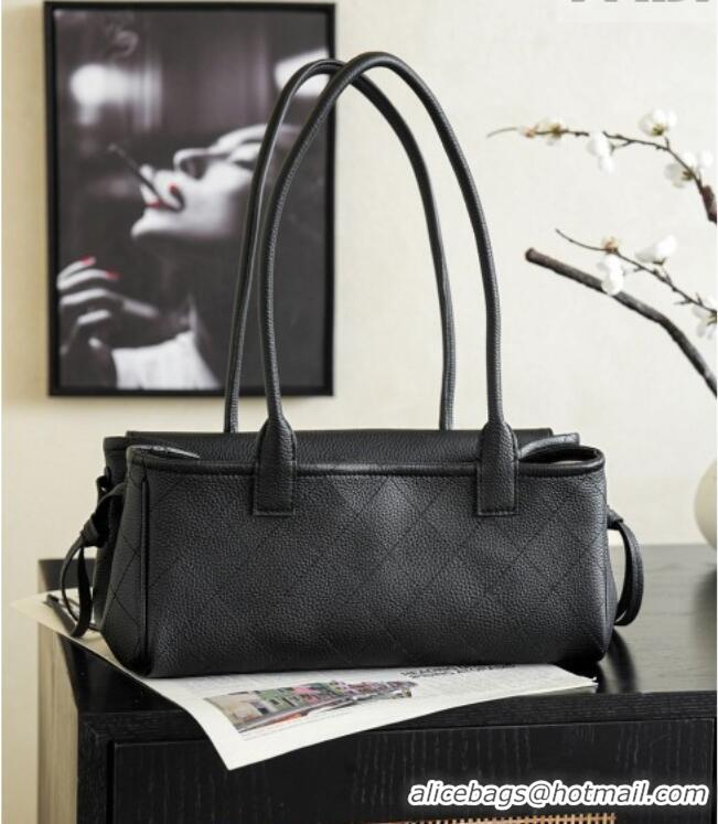 Top Grade Chanel Small Shopping Bag in Grained Calfskin AS6288 Black 2026