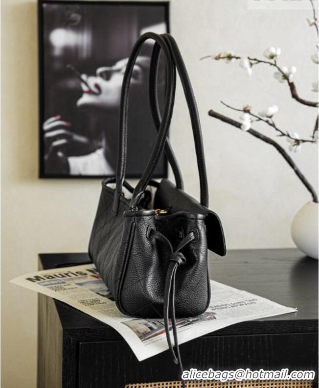 Top Grade Chanel Small Shopping Bag in Grained Calfskin AS6288 Black 2026