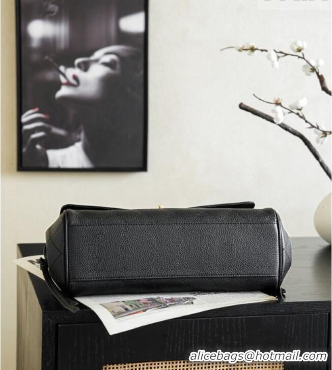 Top Grade Chanel Small Shopping Bag in Grained Calfskin AS6288 Black 2026