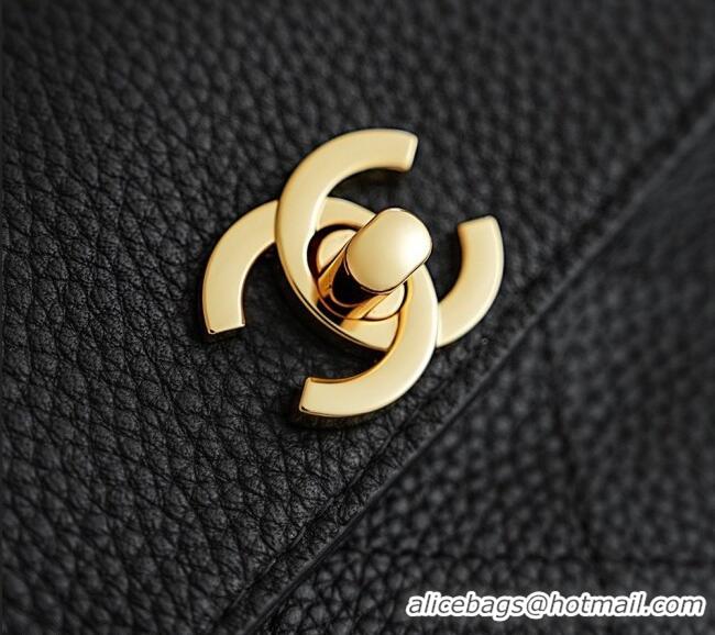 Top Grade Chanel Small Shopping Bag in Grained Calfskin AS6288 Black 2026