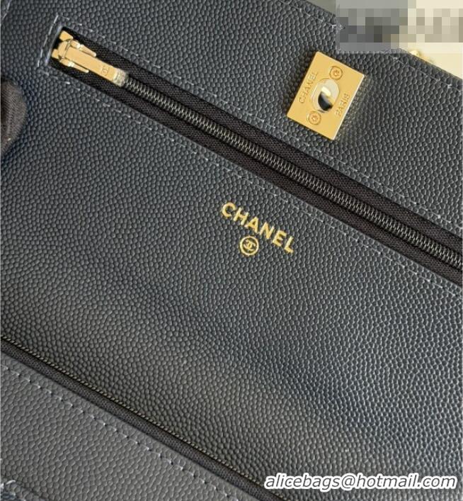 New Fashion Chanel Wallet On Chain with Top Handle Grained Shiny Calfskin AP4931 Navy Blue 2026