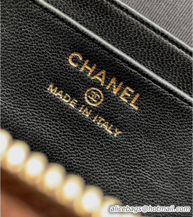 Market Sells Chanel Vanity with Chain in Suede Calfskin & Shiny Lambskin AP5186 Coffee Brown 2026