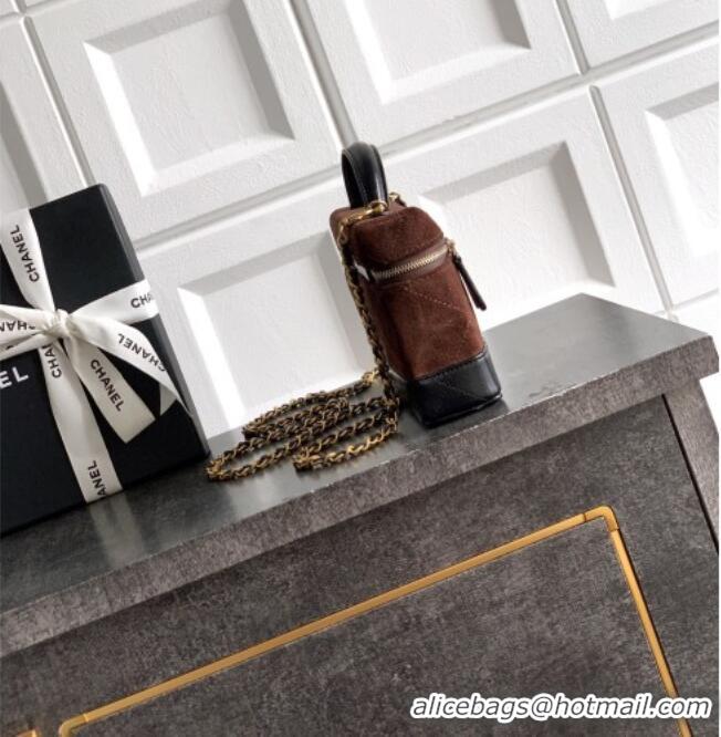 Market Sells Chanel Vanity with Chain in Suede Calfskin & Shiny Lambskin AP5186 Coffee Brown 2026