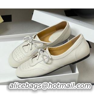 Good Quality The Row Leather Laced-up Sneakers TR120802 White 2026