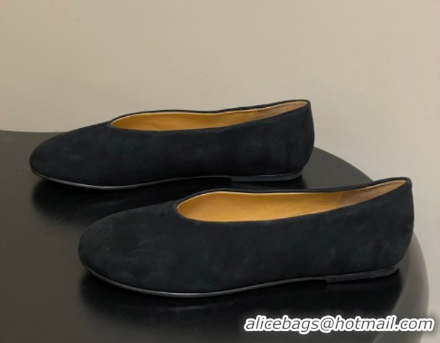 Best Product The Row Suede Flat Loafers TR120803 Black 2026