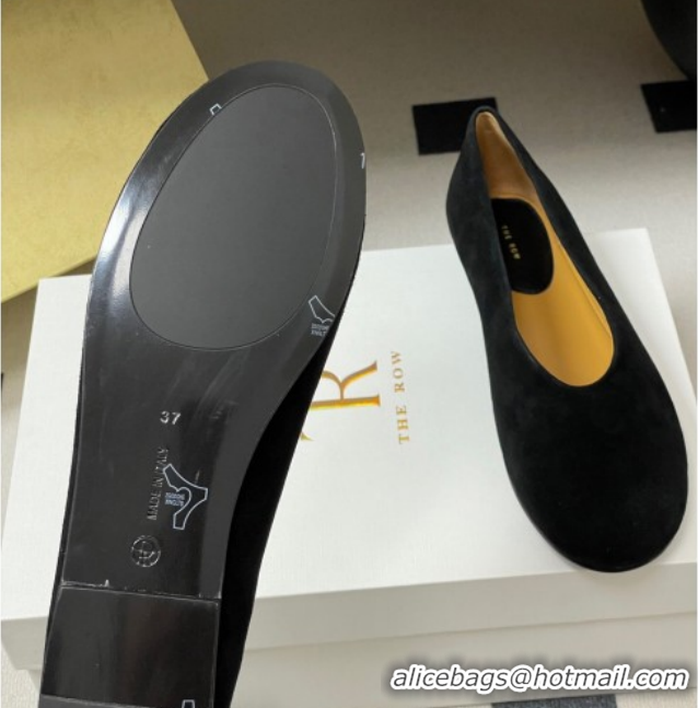 Best Product The Row Suede Flat Loafers TR120803 Black 2026