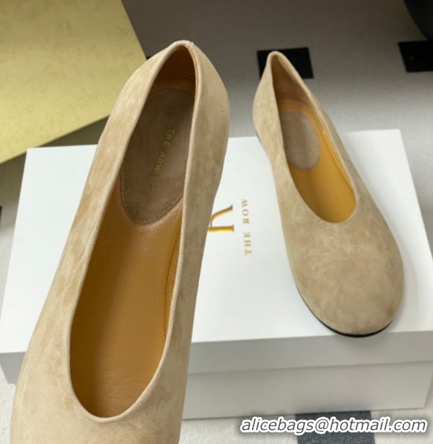 Good Product The Row Suede Flat Loafers TR120803 Beige 2026