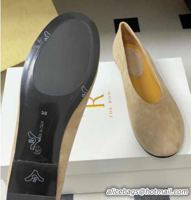 Good Product The Row Suede Flat Loafers TR120803 Beige 2026