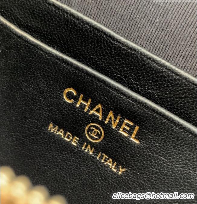 Big Discount Chanel Vanity with Chain in Suede Calfskin & Shiny Lambskin AP5186 Khaki Brown 2026