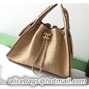 Inexpensive Chanel 25 Small Hobo Handbag in Braided Raffia AS5293 Beige 2026