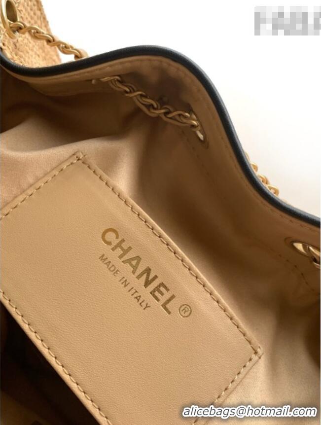 Inexpensive Chanel 25 Small Hobo Handbag in Braided Raffia AS5293 Beige 2026