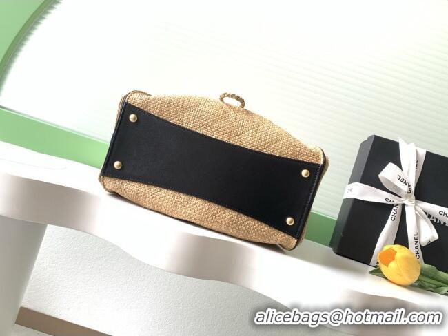 Inexpensive Chanel 25 Small Hobo Handbag in Braided Raffia AS5293 Beige 2026