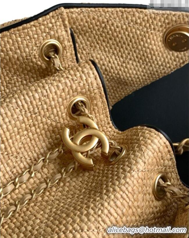Inexpensive Chanel 25 Small Hobo Handbag in Braided Raffia AS5293 Beige 2026