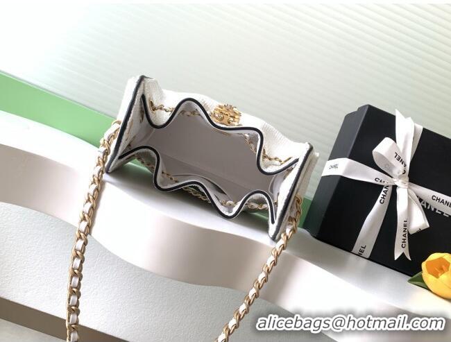 Best Product Chanel 25 Mini Hobo Handbag in Braided Raffia AS5631 White 2026