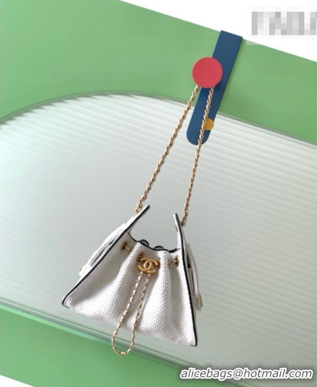 Best Product Chanel 25 Mini Hobo Handbag in Braided Raffia AS5631 White 2026