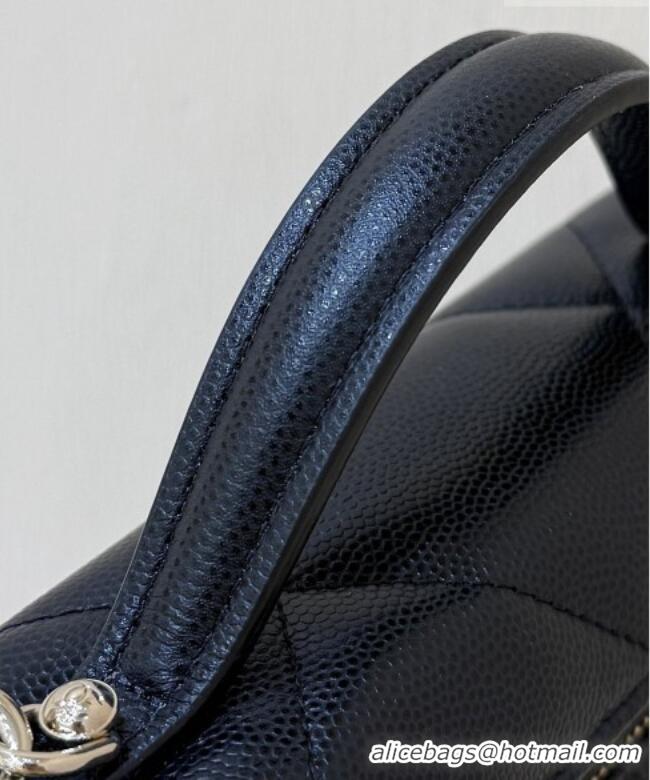 Luxury Cheap Chanel Grained Shiny Calfskin Vanity Case with Top Handle AP4936 Black 2026 Top Quality
