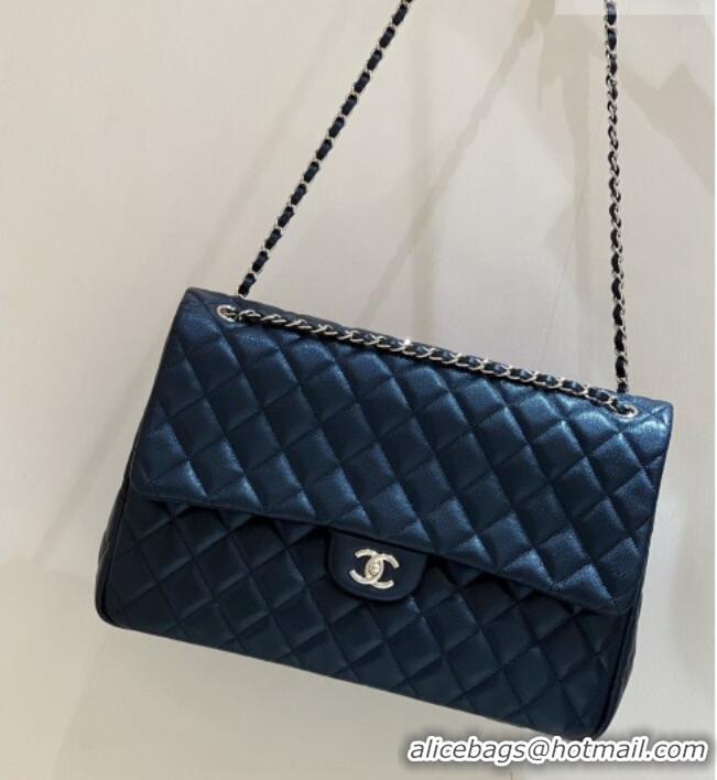 Market Sells Chanel XXL Maxi Classic Flap Bag in Grained Calfskin AS4461 Black 2024 Top Quality