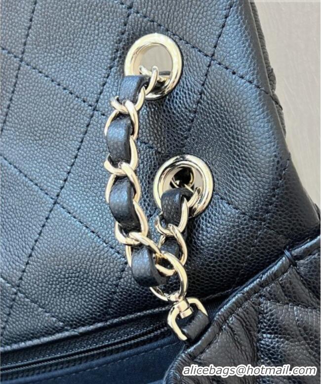 Market Sells Chanel XXL Maxi Classic Flap Bag in Grained Calfskin AS4461 Black 2024 Top Quality