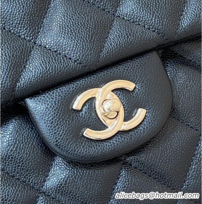 Market Sells Chanel XXL Maxi Classic Flap Bag in Grained Calfskin AS4461 Black 2024 Top Quality