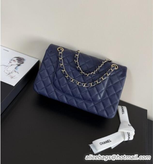 Super Quality Chanel Grained Calfskin Medium Classic Flap Bag A01112 Deep Blue/Gold 2026
