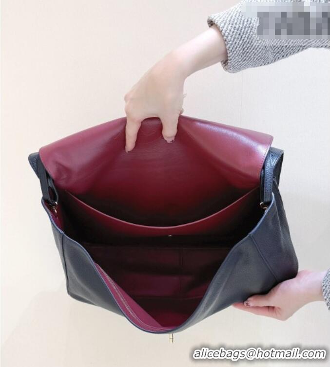 Luxury Cheap Chanel Maxi Flap Bag in Black Grained Calfskin AS6233 Spring Summer 2026 Top Quality